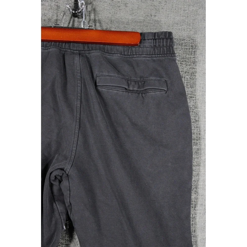 Gymshark Mens Black Crest Joggers Sweatpants Tapered Fleece Size Large A1A2A